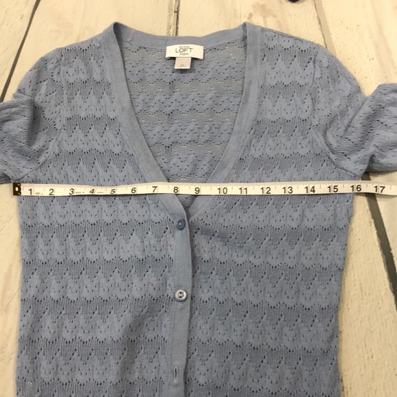 🔥 3 for 15 🔥LOFT Petite Short Sleeve Cardigan - Picture 5 of 8